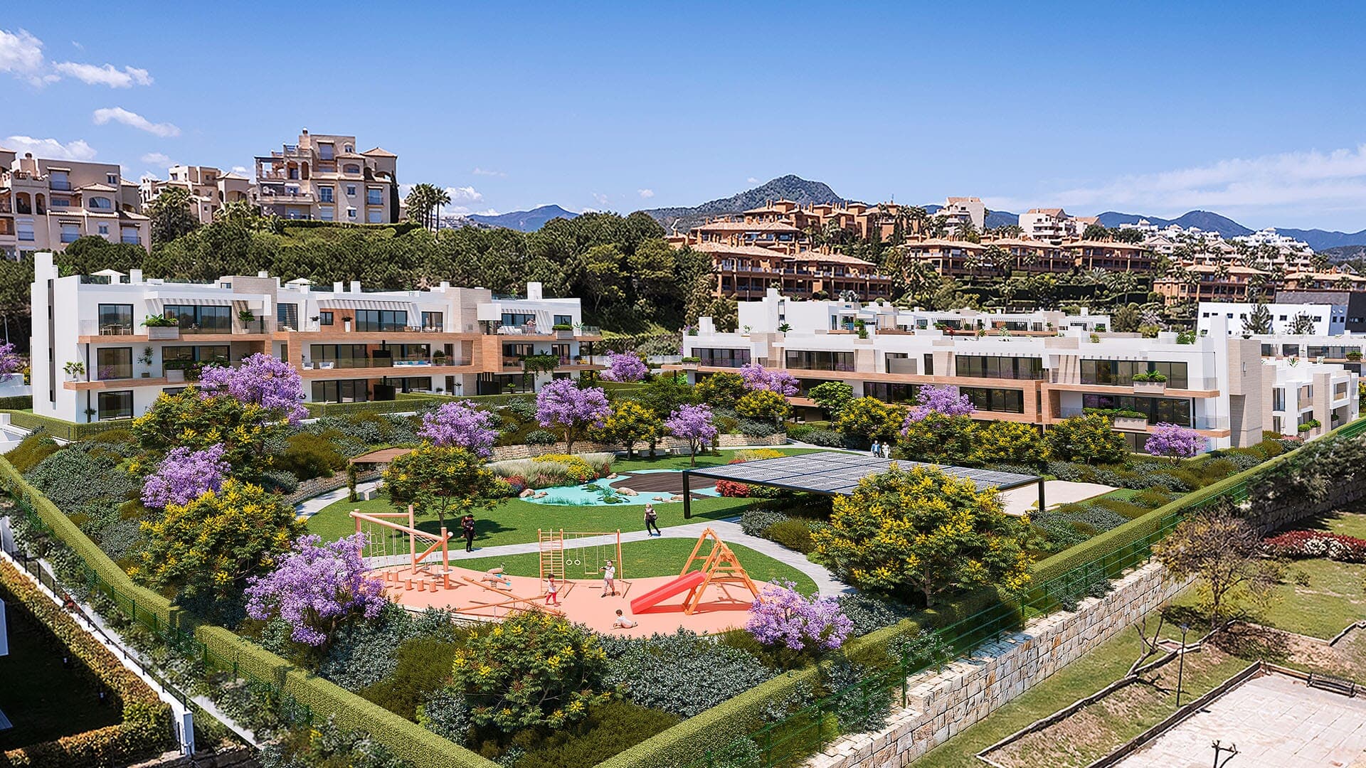 Moderne Apartments mit Terrassen und Annehmlichkeiten im Resort-Stil in der Nähe von Marbella.
