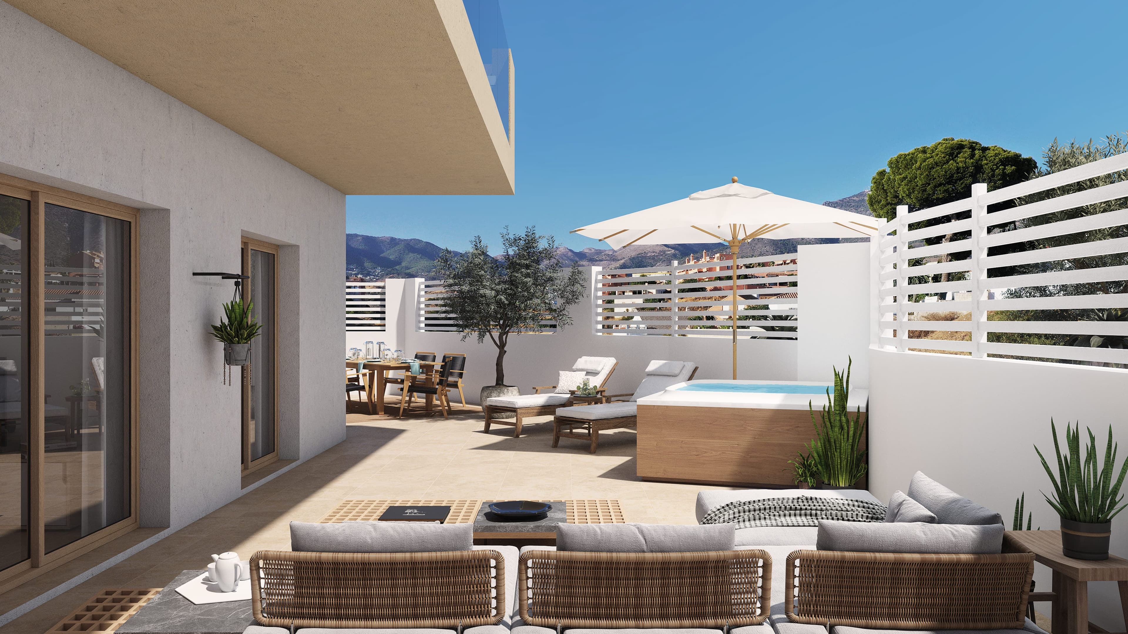 Zeitgenössisches Wohnen an der Küste in Fuengirola