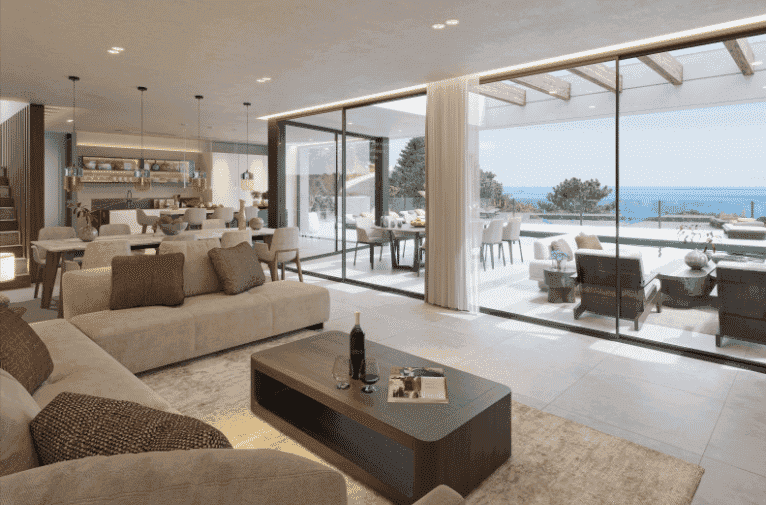 Brandneue Luxusvilla in Pinares Hills Málaga mit Meerblick, Infinity-Pool und modernem Design.